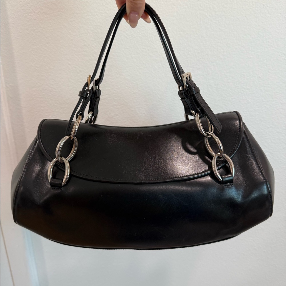 Vintage Dior Diva Black Leather Bag - Picture 6 of 11